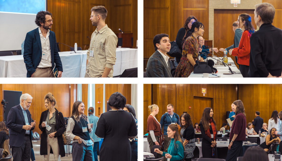 Collage of moments from past ICCR meetings: panels, networking and plenary sessions